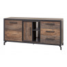 Buffet/bahut industriel 184 cm marron/noir Chaneze