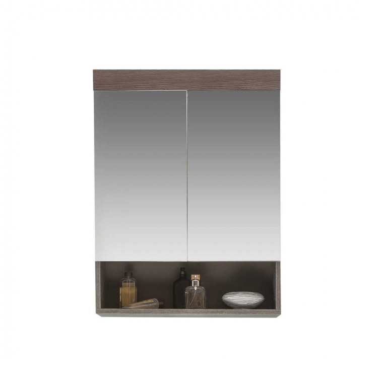 Armoire de toilette contemporaine coloris marron Cooper