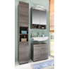 Ensemble de salle de bain contemporain coloris marron Cooper