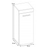 Meuble bas de salle de bain contemporain Cooper