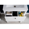 Meuble sous vasque contemporain blanc 61 cm Olivetta