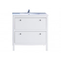 Meuble sous vasque contemporain blanc 81 cm Olivetta