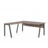 Ensemble de bureau contemporain marron/noir Carlos