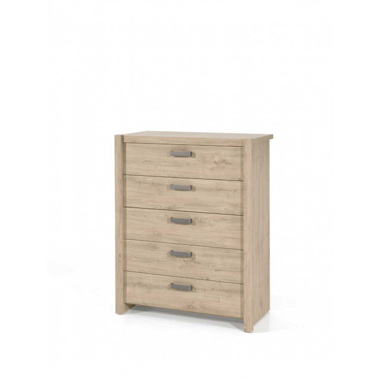 Commode adulte contemporaine chêne clair Rebecca