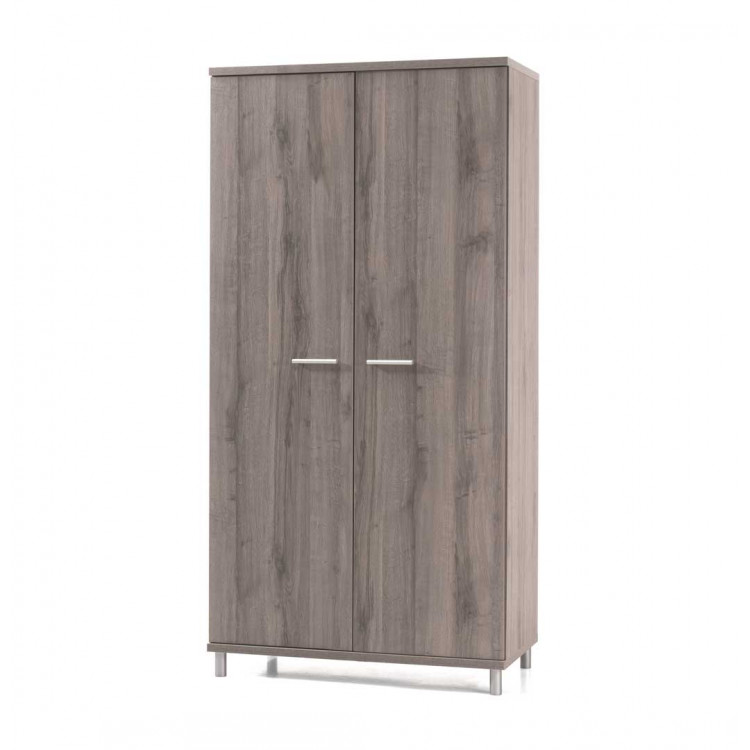 Armoire bébé contemporaine 100 cm chêne gris Sherry