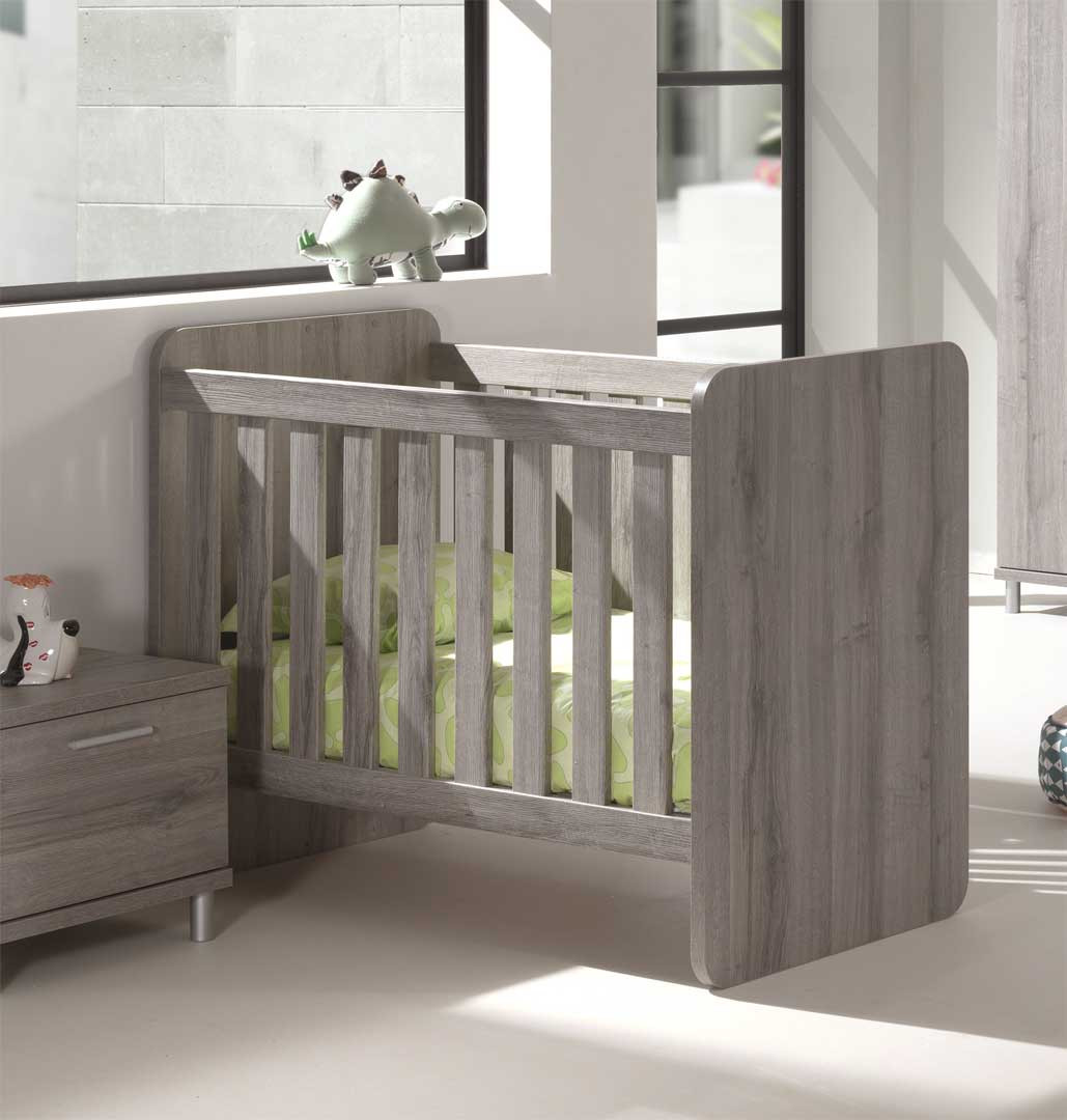 Chambre bébé contemporaine chêne gris Sherry