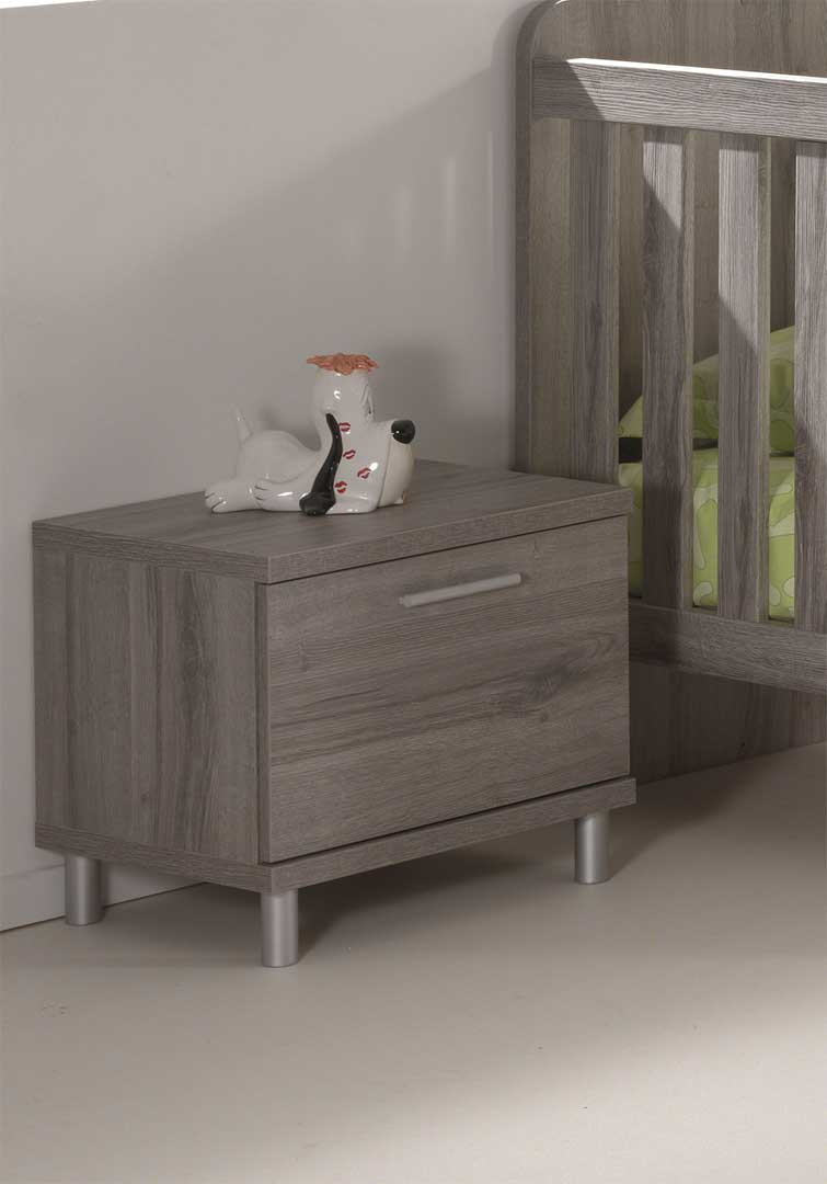 Chambre bébé contemporaine chêne gris Sherry