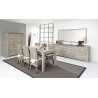 Buffet/bahut contemporain 250 cm chêne gris/béton Pittsburg