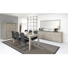 Buffet/bahut contemporain 225 cm chêne gris/béton Pittsburg