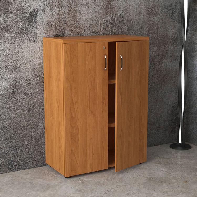 Armoire de bureau moderne coloris noyer Oscar