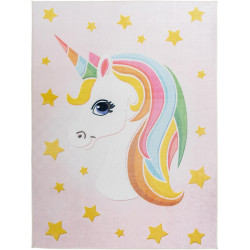 Tapis enfant licorne arc-en-ciel Lilou