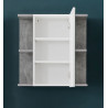 Armoire de salle de bain moderne blanc/béton Stefano