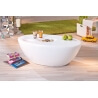 Table basse design coloris blanc brillant Galaxie