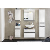 Armoire de toilette moderne blanche Solena