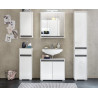 Armoire de toilette moderne blanche Solena