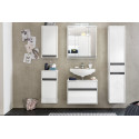 Ensemble de salle de bain suspendu moderne blanc Solena