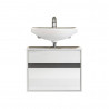 Ensemble de salle de bain suspendu moderne blanc Solena