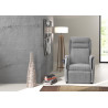 Fauteuil de relaxation en tissu gris largeur 48 cm Talisman