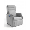 Fauteuil de relaxation en tissu gris largeur 58 cm Talisman