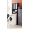 Meuble de machine à laver moderne gris Andora