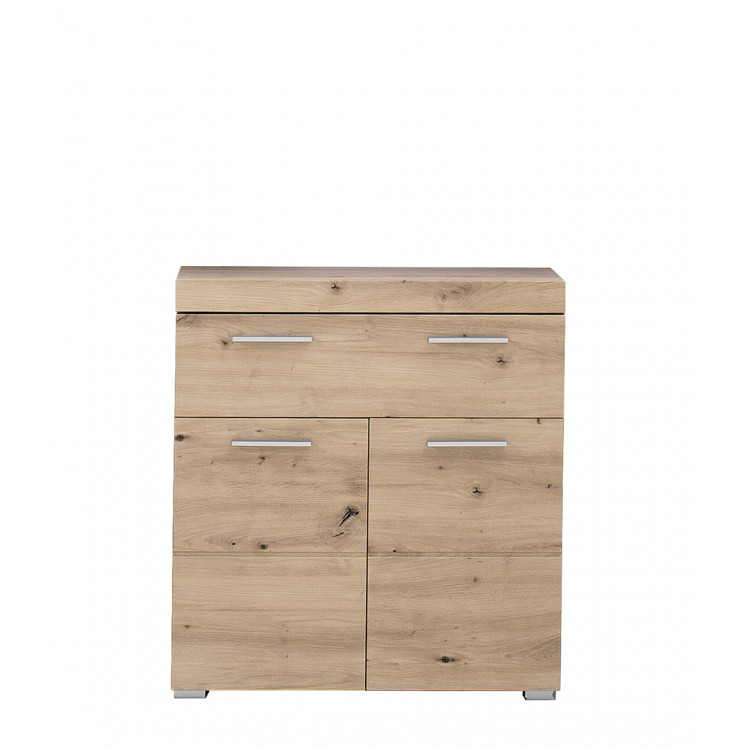 Meuble bas de salle de bains moderne 73 cm coloris chêne Nataelle