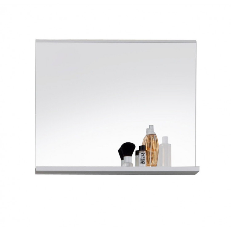 Miroir de salle de bain rectangulaire blanc Honoré