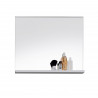 Miroir de salle de bain rectangulaire blanc Honoré