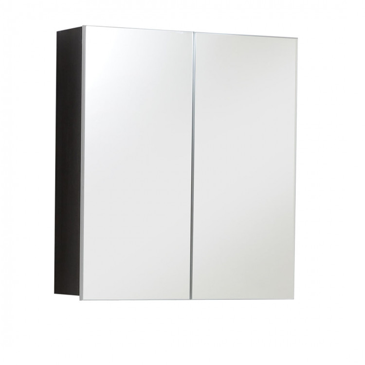 Armoire de toilette moderne argent fumé Loreline