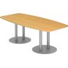 Table de réunion moderne 2 pieds centraux Slevin