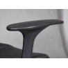 Fauteuil de bureau moderne en PU noir/gris Cathia