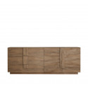 Buffet/bahut contemporain 2 portes/3 tiroirs chêne foncé Neptune