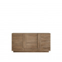 Buffet/bahut contemporain 3 portes chêne foncé Neptune