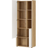 Armoire de bureau style nature H 198 cm chêne/blanc Paprika