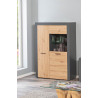 Vaisselier/argentier contemporain chêne/anthracite Irina