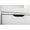 Armoire d'appoint contemporaine en pin massif blanc Miami