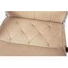 Chaise de bureau moderne en PU beige Athena