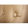 Chaise de bureau moderne en PU beige Athena