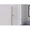 Armoire adulte moderne 206 cm blanc/soie Alexia