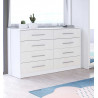 Commode adulte moderne blanc/soie Alexia