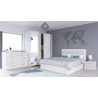 Commode adulte moderne blanc/soie Alexia