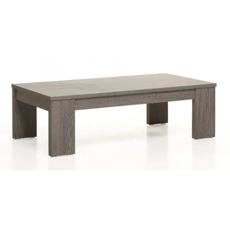 Table basse rectangulaire contemporaine coloris truffe oak Simon