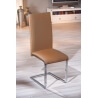 Chaises de salle à manger design coloris brun (lot de 2) Harry
