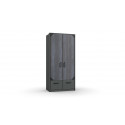 Armoire enfant indutrielle 95 cm graphite Halma