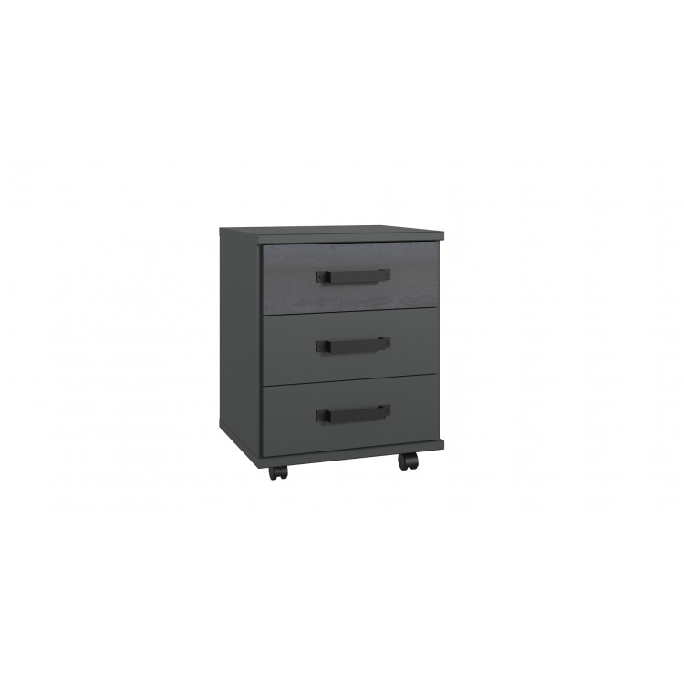 Caisson de bureau industriel graphite Halma