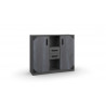 Meuble de rangement industriel graphite Halma