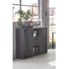 Meuble de rangement industriel graphite Halma