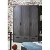 Chambre enfant industrielle graphite Halma