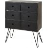 Commode en acacia massif noir Liam