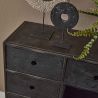Commode en acacia massif noir Liam