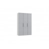 Armoire adulte contemporaine 150 cm gris/blanc Jasper